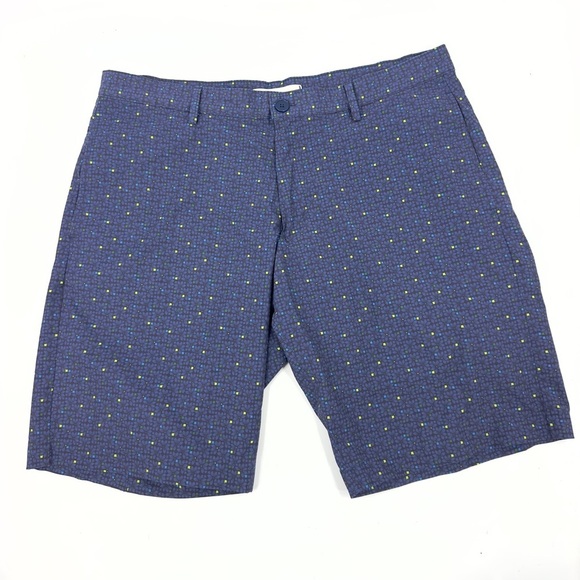 Robert Graham Mens Performance Shorts Size 36 Blue Floral Golf Outdoor 10.5 Inch - Picture 1 of 10